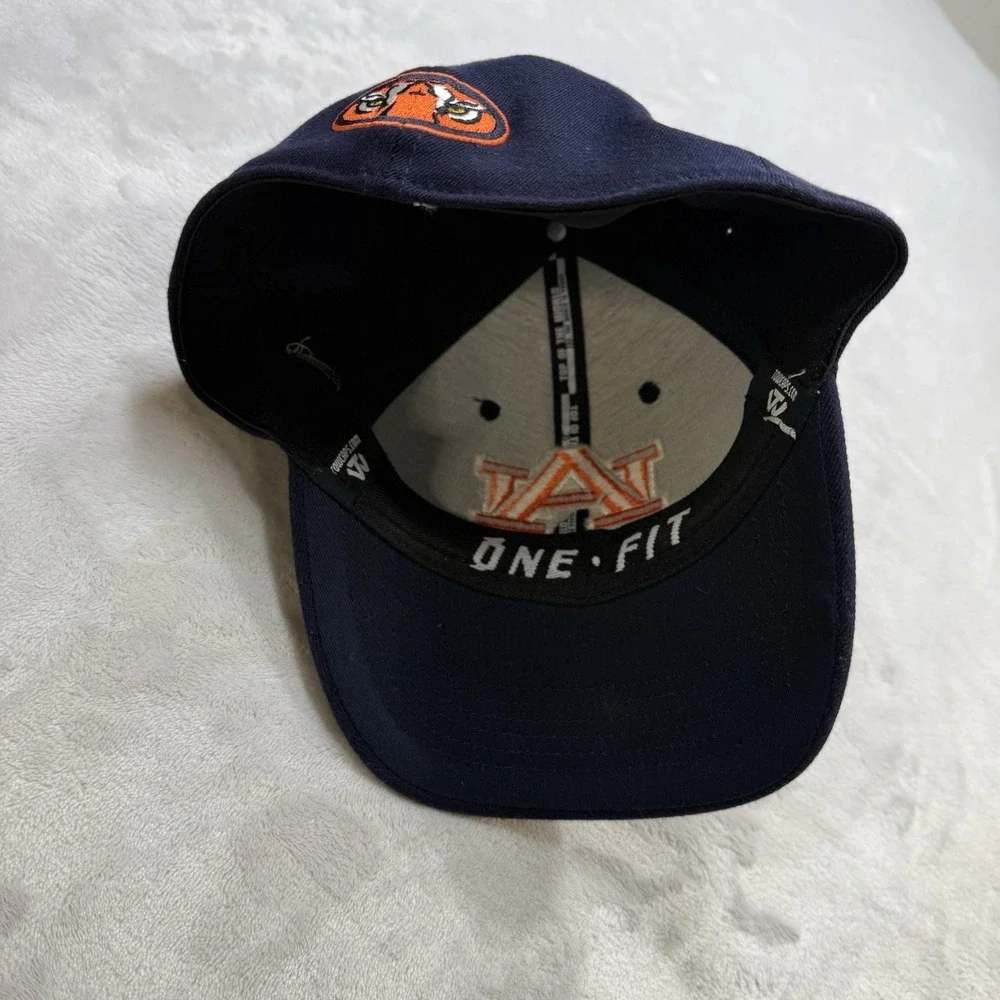 Auburn Tigers Top Of The World One Fit Stretch Hat Cap Navy NCAA